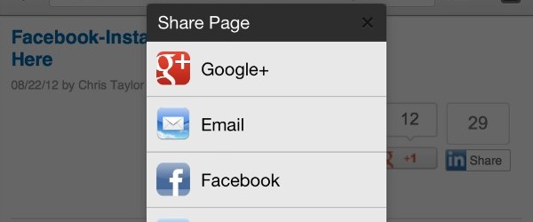 Chrome pour iOS vous laisse partager vos pages sur Facebook