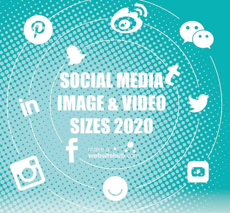 Dimensions des images sur les réseaux sociaux pour 2020